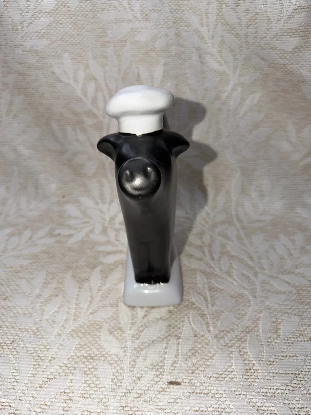 Pottery Barn Chalkboard Pig Chef's Hat Black White - Menu Cottagecore Farmhouse